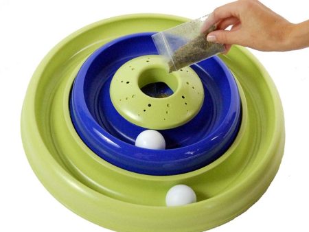 Bergan Catnip Hurricane Cat Toy Green; Blue Online Sale