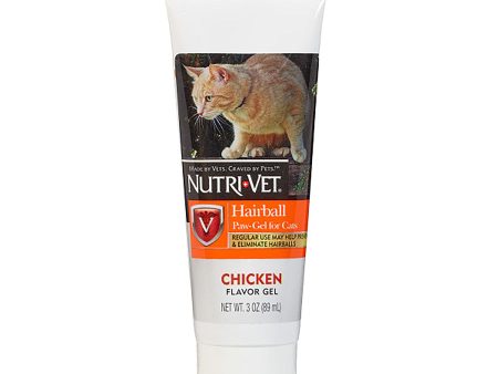 Nutri-Vet Hairball Chicken Flavor Paw-Gel for Cats 1ea 3 oz Sale