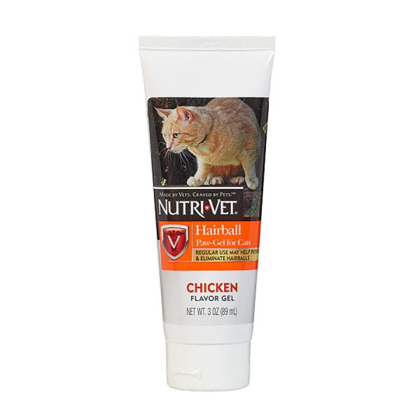 Nutri-Vet Hairball Chicken Flavor Paw-Gel for Cats 1ea 3 oz Sale