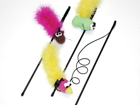 Ethical Pet Feather Boa Toy W Wand & Catnip Sale