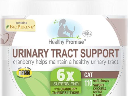 Four Paws Healthy Promise Cat Urinary Tract Supplement Soft Chews Urinary Tract 1ea 110 ct on Sale