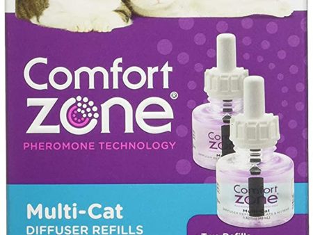 Comfort Zone Multicat Calming Diffuser Refill, 48 ml-2 Pack, 60 Day Use 1ea 2 pk on Sale