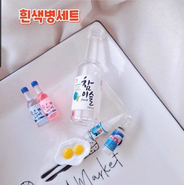 Shockle Jinro Toad Set LED Soju Bottle Couple Family   Pink figure&White bottle Online now