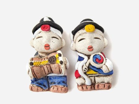 Refrigerator Magnet Red Clay-Nongak - Made in Korea Cheap