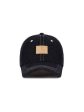 VARZAR VA Square Denim Label Ball Cap Black Blue For Sale