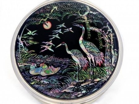 A Noble Crane, Mandarin Duck & Wild Goose Hand Mirror Big - Mandarin Duck Jangsaeng   Made In Korea Online Hot Sale