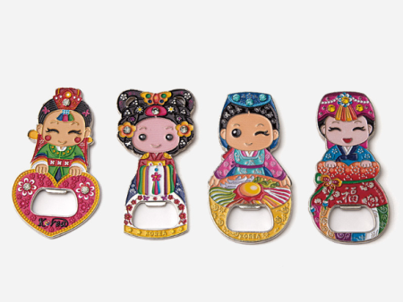 Opener Magnet With Pretty Design, Pretty Traditional Hanbok Opener   Made In Korea Fashion