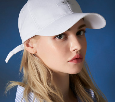 VARZAR Cap Hat Solid Label Overfit Ball Cap White Sale