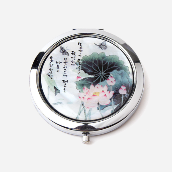 Harmony Of Korean Style & Natural Mother Of Pearl Pressed Mother Of Pearl Hand Mirror - Myeon Sang-Hee   Made In Korea Online Sale