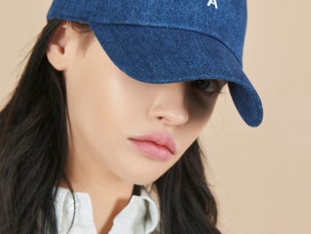 VARZAR Cap Hat Bajal Logo Overfit Denim Ball Dap Indigo For Discount