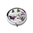 One touch Mother of pearl Hand Mirror - Orchid made in Korea Cheap