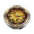 A Hand Mirror With Beautiful Mother Of Pearl Color, Mother Of Pearl Hand Mirror-Plum Blossom (Yellow)   Made In Korea For Cheap