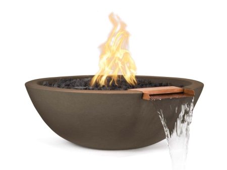 Top Fires Sedona 27-Inch Round Concrete Gas Fire and Water Bowl - Electronic (OPT-27RFWE12V) Discount