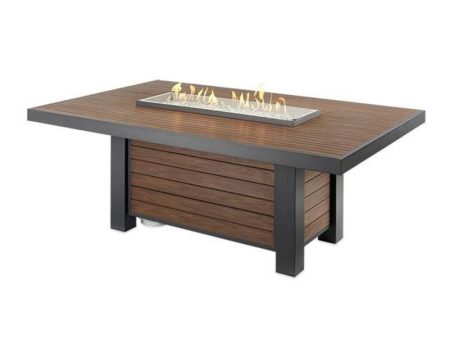 The Outdoor GreatRoom Company Kenwood 81-Inch Gas Fire Pit Dining Table (KW-1242-K) Online Sale