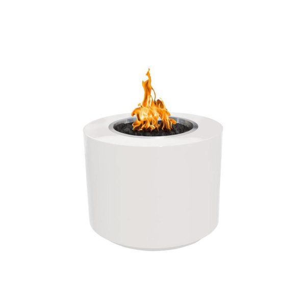 Top Fires Beverly Round Powder Coated Fire Pit - Match Lit Online now