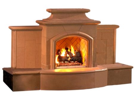 American Fyre Designs Grand Mariposa 113-Inch Recessed Hearth Outdoor Gas Fireplace Hot on Sale