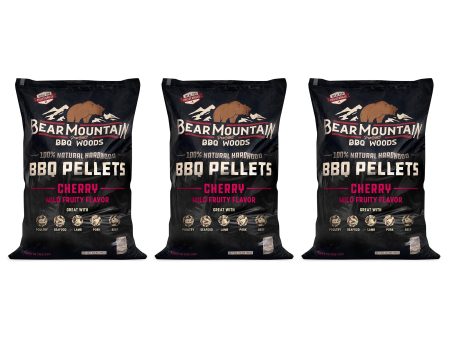 Bear Mountain BBQ All Natural Hardwood Cherry Smoker Pellets, 20 lbs (3 Pack) Online Sale