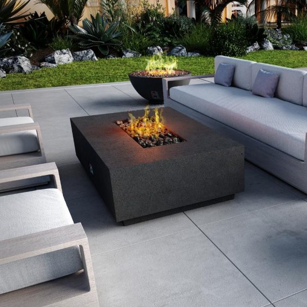 Firegear Sanctuary Rectangular Concrete Gas Fire Pit Table Online Sale