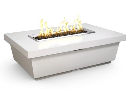 American Fyre Designs Contempo 52-Inch Concrete Rectangular Gas Fire Pit Table Fashion