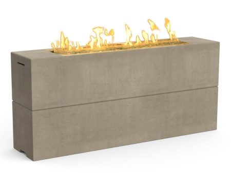 American Fyre Designs Milan 72-Inch Tall Linear Gas Fire Pit Table Sale