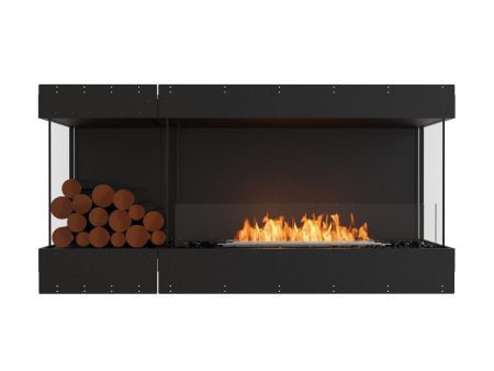 EcoSmart Fire Flex Bay 3-Sided Ethanol Firebox with Decorative Box For Sale