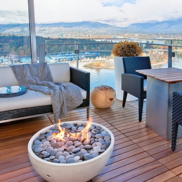 Solus Hemi 48-Inch Round Ultra High Performance Concrete Gas Fire Pit Online now