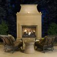 American Fyre Designs Cordova 76-Inch Freestanding Outdoor Gas Fireplace Supply