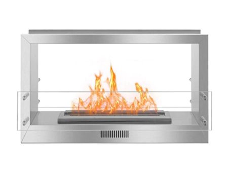 The Bio Flame 38-Inch Smart Firebox DS - See-Through Ethanol Fireplace Online Sale