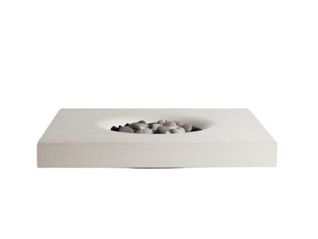 Solus Halo Low Square Ultra High-Performance Concrete Gas Fire Pit Hot on Sale