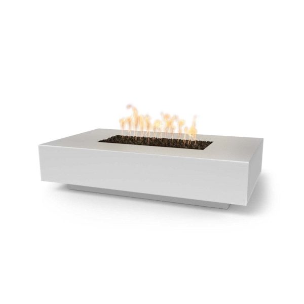 Top Fires Cabo 56-Inch Rectangular GFRC Gas Fire Pit Table - Flame Sense Online Hot Sale