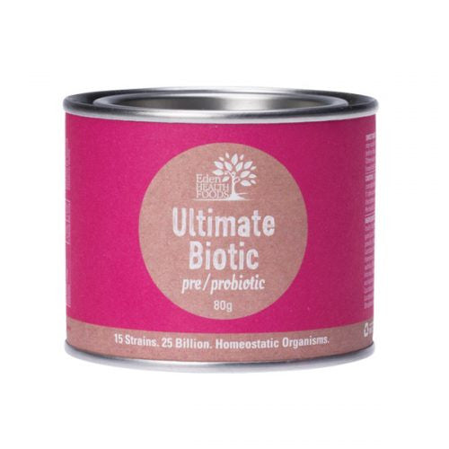 Eden Health Foods Ultimate Biotic Pre Probiotic 80g Supply