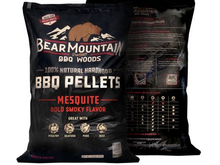 Bear Mountain All Natural Mesquite BBQ Pellets w Robust Smoky Flavor, 33 Pounds Sale