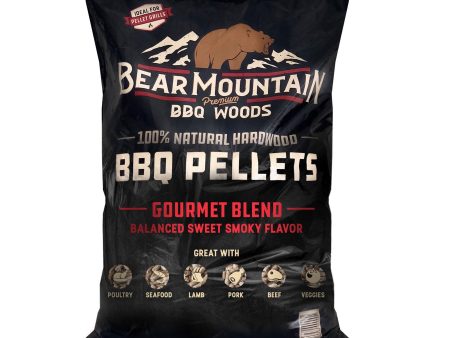 Bear Mountain BBQ All-Natural Hardwood Gourmet Blend Smoker Pellets, 20 Pounds Supply