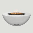 Modern Blaze 48-Inch Round Concrete Gas Fire Bowl with Push Button Ignition on Sale