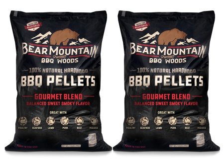 Bear Mountain BBQ All-Natural Hardwood Gourmet Smoker Pellets, 40 lbs (2 Pack) Online now