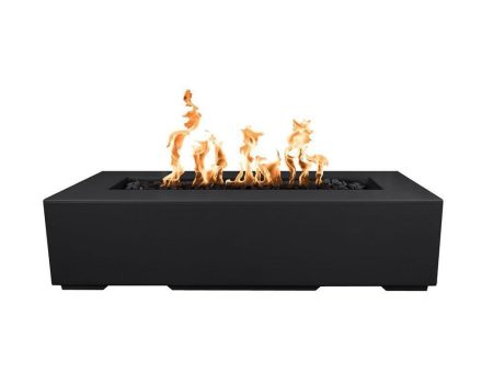 Top Fires Regal 48-Inch Rectangular GFRC Gas Fire Pit - Electronic For Discount