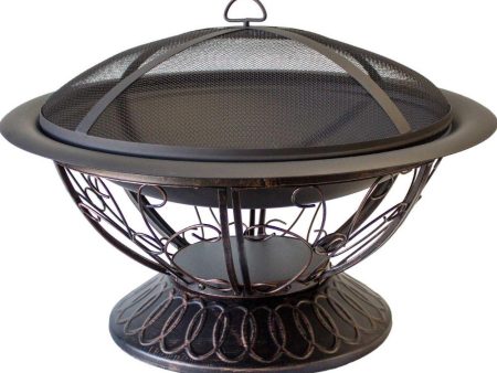 AZ Patio Heaters Scroll Design 30-Inch Round Fire Pit (FT-022) Online