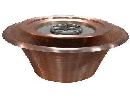 Top Fires Cazo 30-Inch 360 Spillway Copper Gas Fire and Water Bowl - Electronic (OPT-30FW360E) Discount