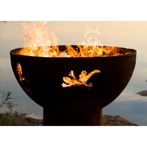 Fire Pit Art Kokopelli 36-Inch Handcrafted Carbon Steel Fire Pit (KO) Online