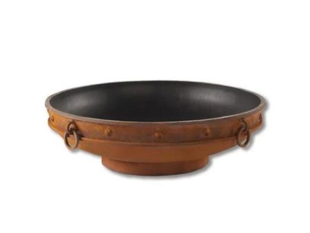 Fire Pit Art Emperor 37-Inch Handcrafted Carbon Steel Fire Pit (EMP) on Sale