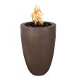 Top Fires Castillo 22-Inch Pillar GFRC Gas Fire Pit - Match Lit Discount