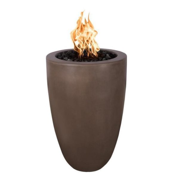 Top Fires Castillo 22-Inch Pillar GFRC Gas Fire Pit - Match Lit Discount