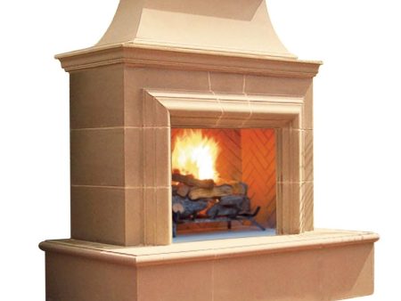 American Fyre Designs Reduced Cordova 76-Inch Freestanding Outdoor Gas Fireplace Supply