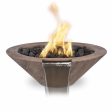 Top Fires Cazo Wood Grain GFRC Gas Fire and Water Bowl - Electronic Hot on Sale