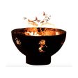 Fire Pit Art Kokopelli 36-Inch Handcrafted Carbon Steel Fire Pit (KO) Online