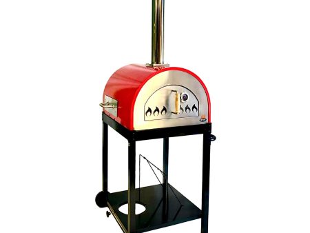 Traditional 25  Dual Fueled Pizza Oven With Gas Attachment- Wood and Gas Powered Cheap