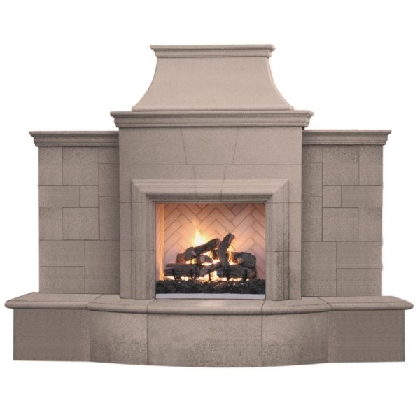 American Fyre Designs Grand Petite Cordova 127-Inch Recessed Hearth Outdoor Gas Fireplace Online Sale