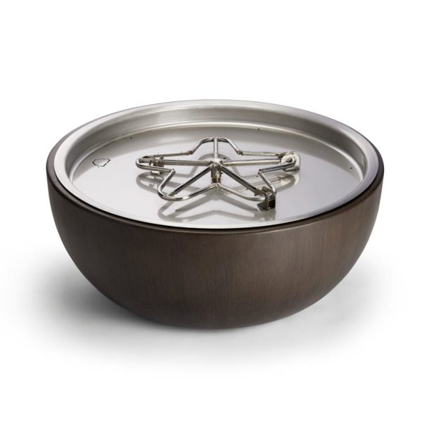 HPC 35-Inch Aluminum Gas Fire Bowl with On Off Ignition and Standard Burner Hot on Sale