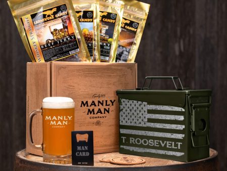 Booze Infused Jerky Ammo Can Gift Basket on Sale