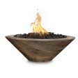 Top Fires Cazo Wood Grain GFRC Gas Fire Bowl - Match Lit on Sale